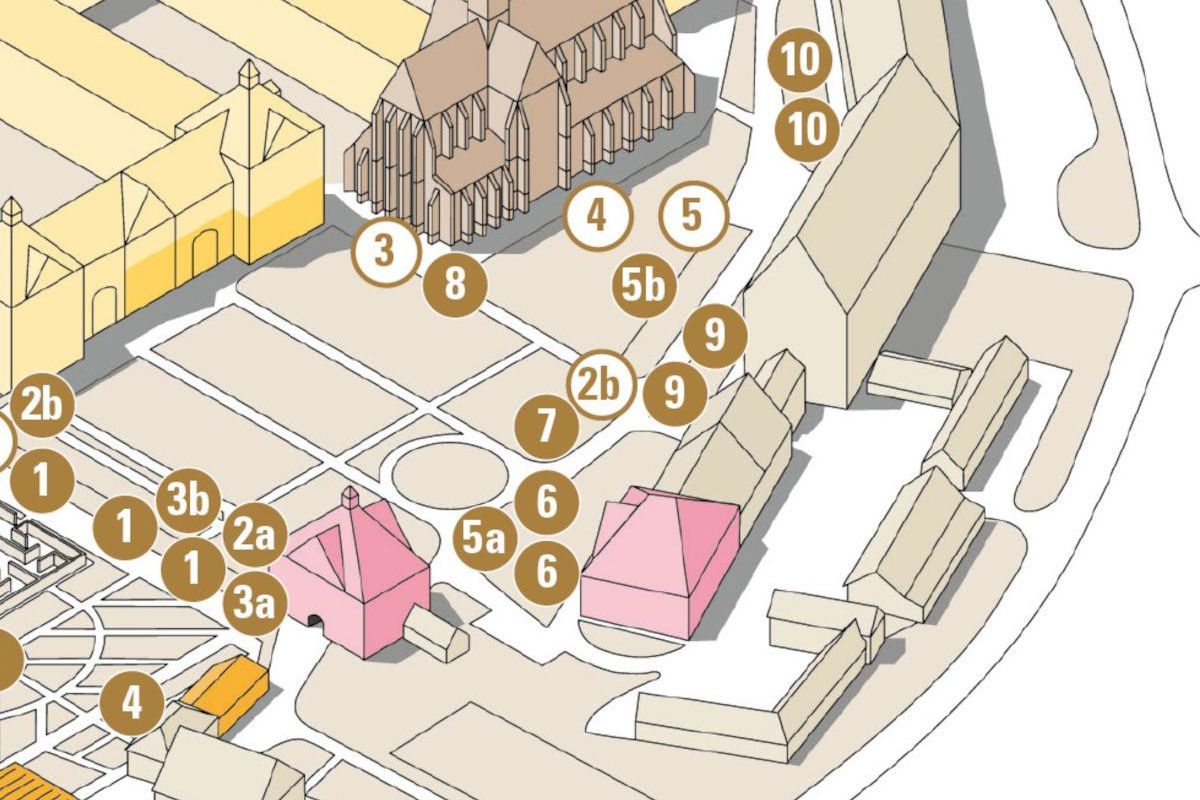 Kloster und Schloss Salem, Plan des Baumrundgangs, Station 2